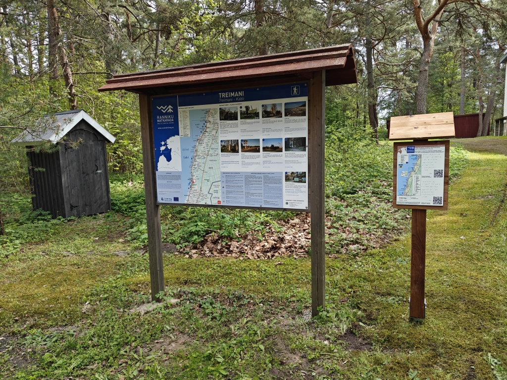 Audioguide sign in Treimani